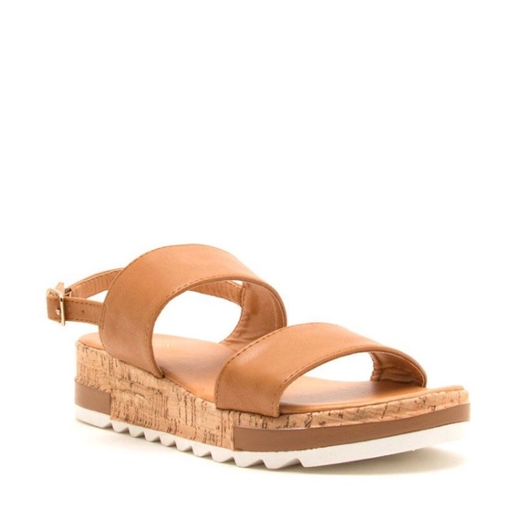 Last Pair‼️ Camel Double Band Ankle Strap Sandals - Picture 4 of 6